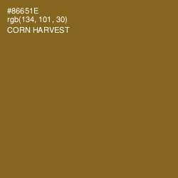 #86651E - Corn Harvest Color Image
